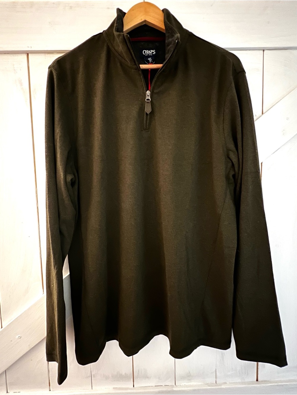 Chaps - Quarter Zip Sweater